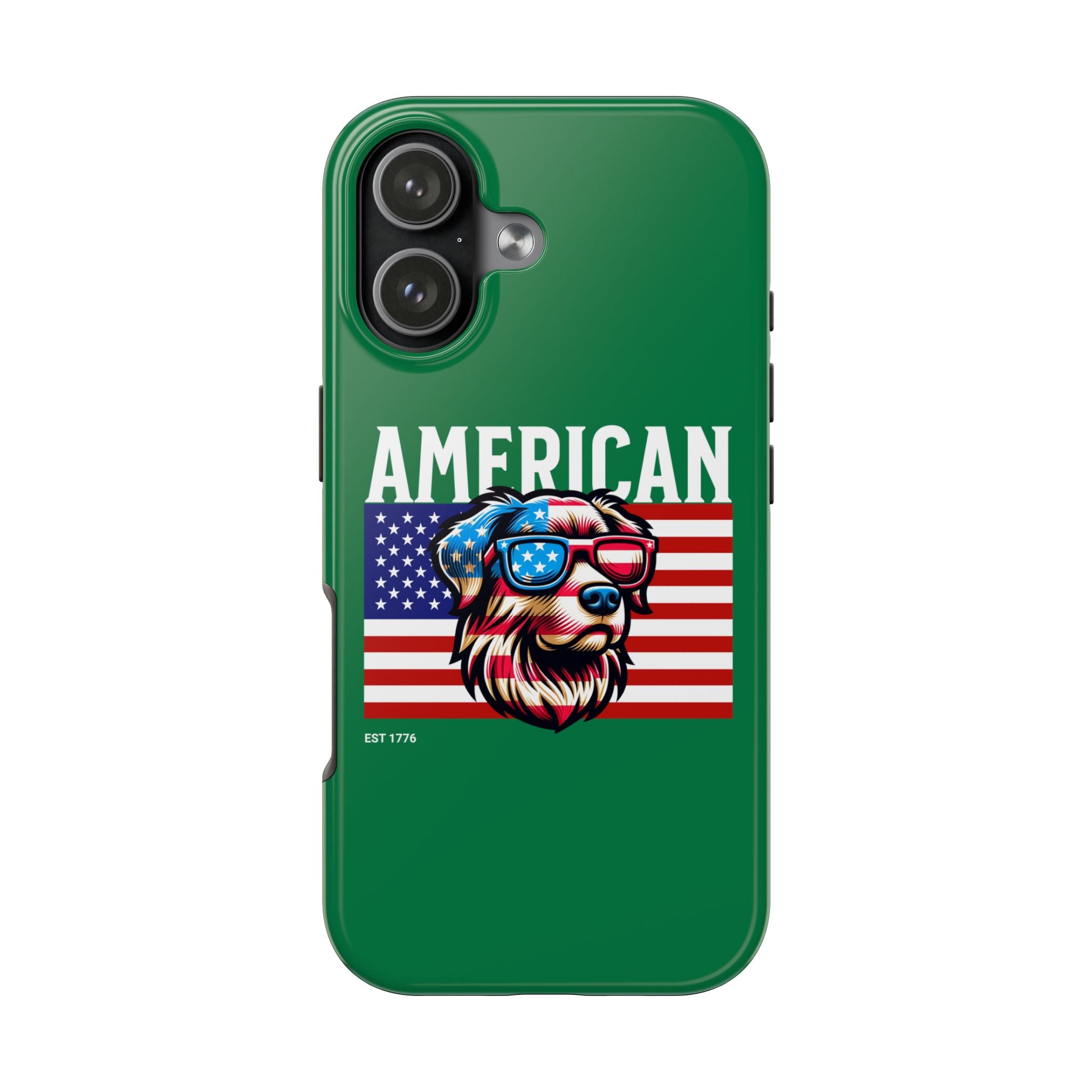 American Dog Flag Tough Phone Case — Patriotic USA Phone Case