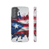 Phone Case For Samsung- Paint Splash Puerto Rican Flag