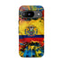 Phone Case, Ecuadorian Flag Paint Splash Design For Samsung And Google Pixel