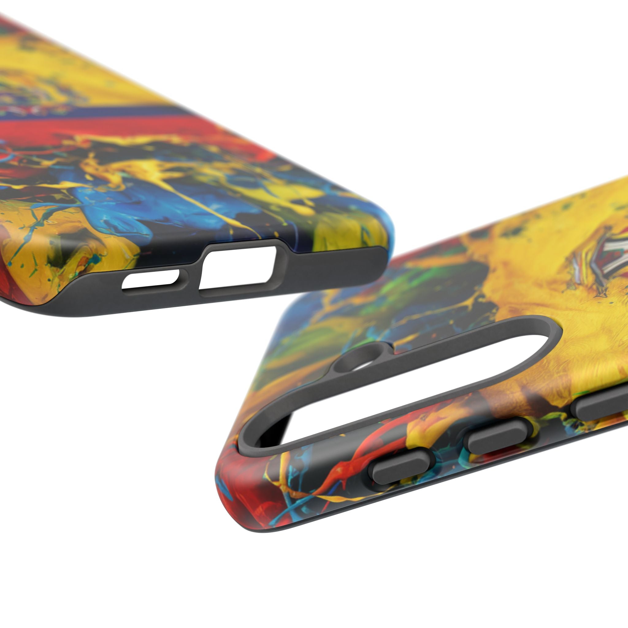 Phone Case, Ecuadorian Flag Paint Splash Design For Samsung And Google Pixel
