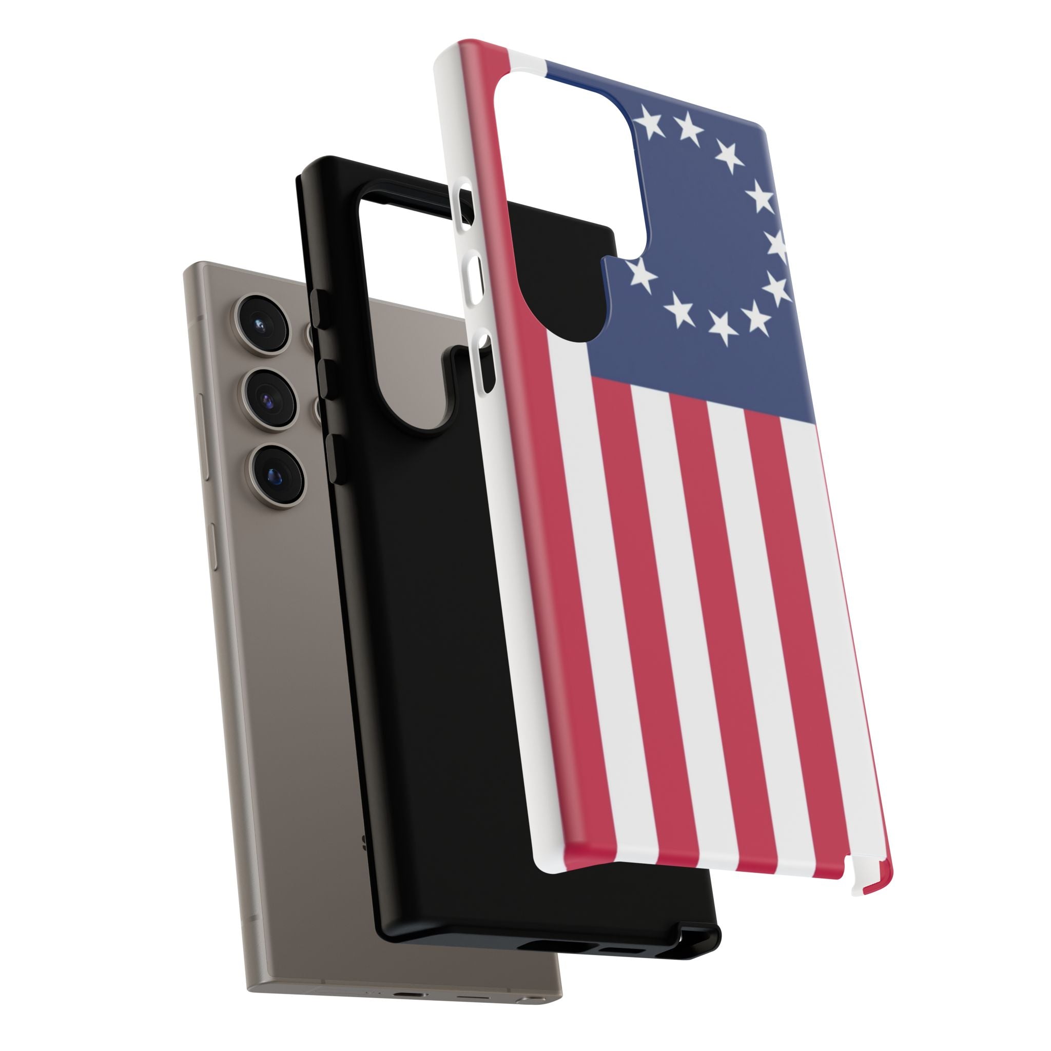 Betsy Ross Flag Tough Phone Case — Patriotic 13-Star American Protective Cover