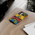 Phone Case, Ecuadorian Flag Paint Splash Design For Samsung And Google Pixel