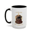 Fueled By Coffee 15oz Mug — Colorful Ceramic Coffee Cup