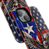 Puerto Rico Eagle Tough Magnetic Phone Case — Patriotic USA & PR Flag Design