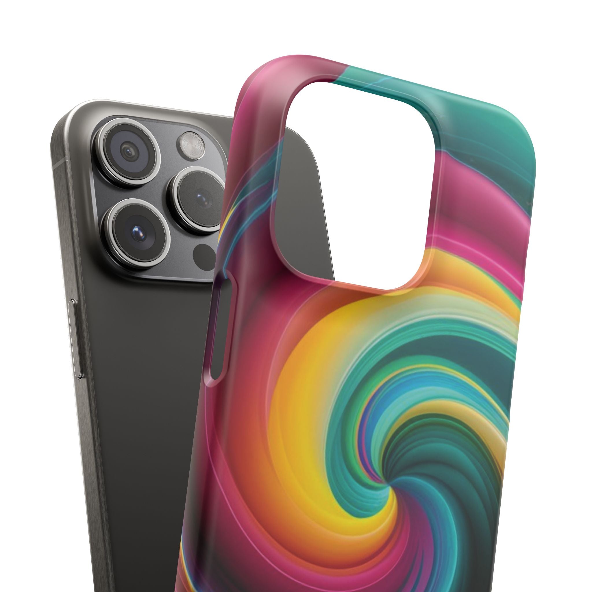 Colorful Abstract Swirl Phone Case I phone 18-13