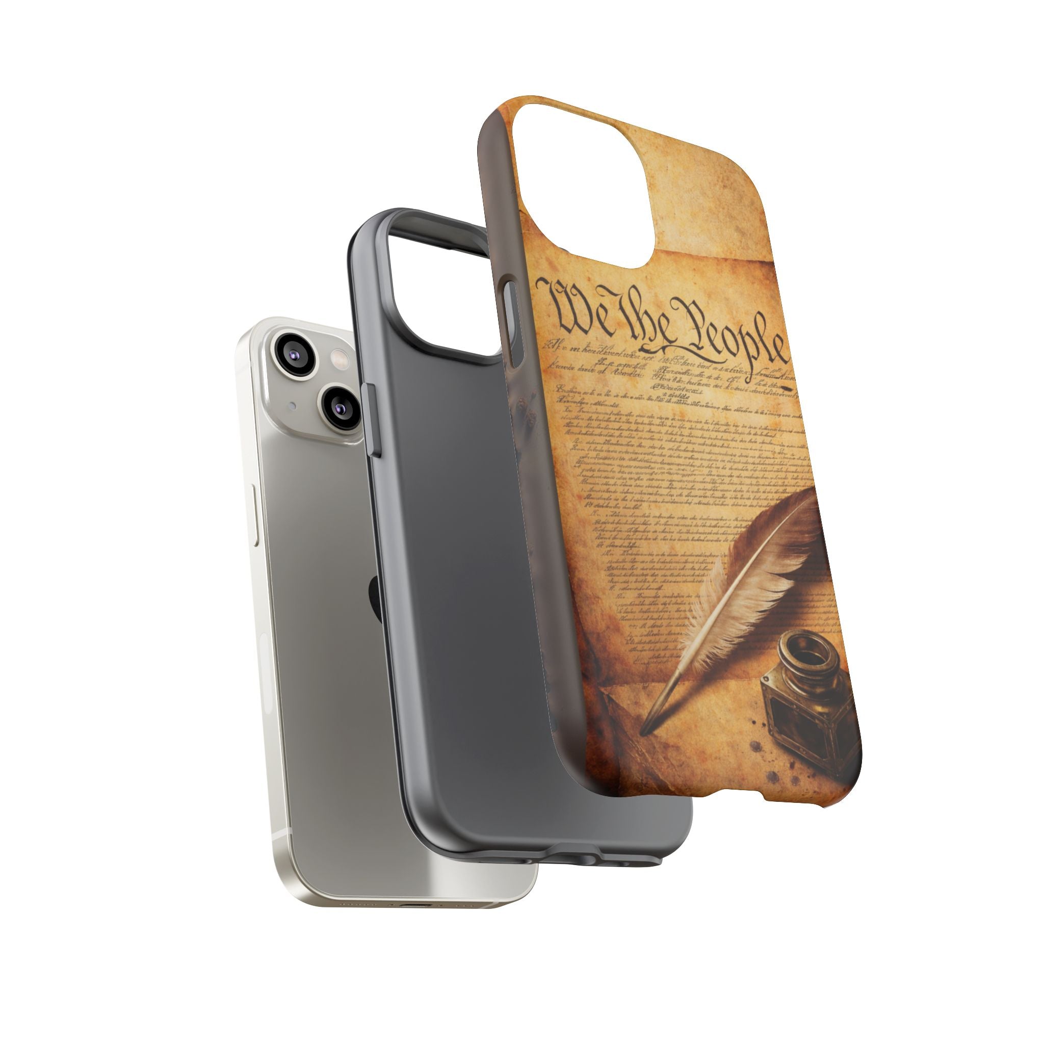 Patriotic "We The People" Phone Case — Vintage Constitution Design