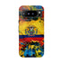 Phone Case, Ecuadorian Flag Paint Splash Design For Samsung And Google Pixel