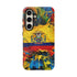 Phone Case, Ecuadorian Flag Paint Splash Design For Samsung And Google Pixel