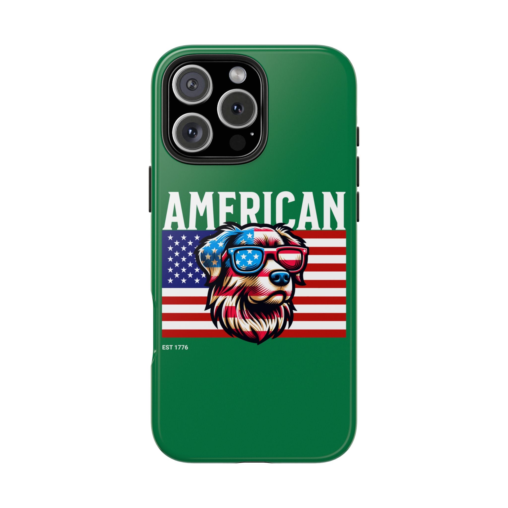 American Dog Flag Tough Phone Case — Patriotic USA Phone Case