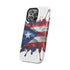 Puerto Rican Flag Paint Splash Design 17-13 - Magnetic Compatible