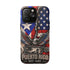 Puerto Rico Eagle Tough Magnetic Phone Case — Patriotic USA & PR Flag Design