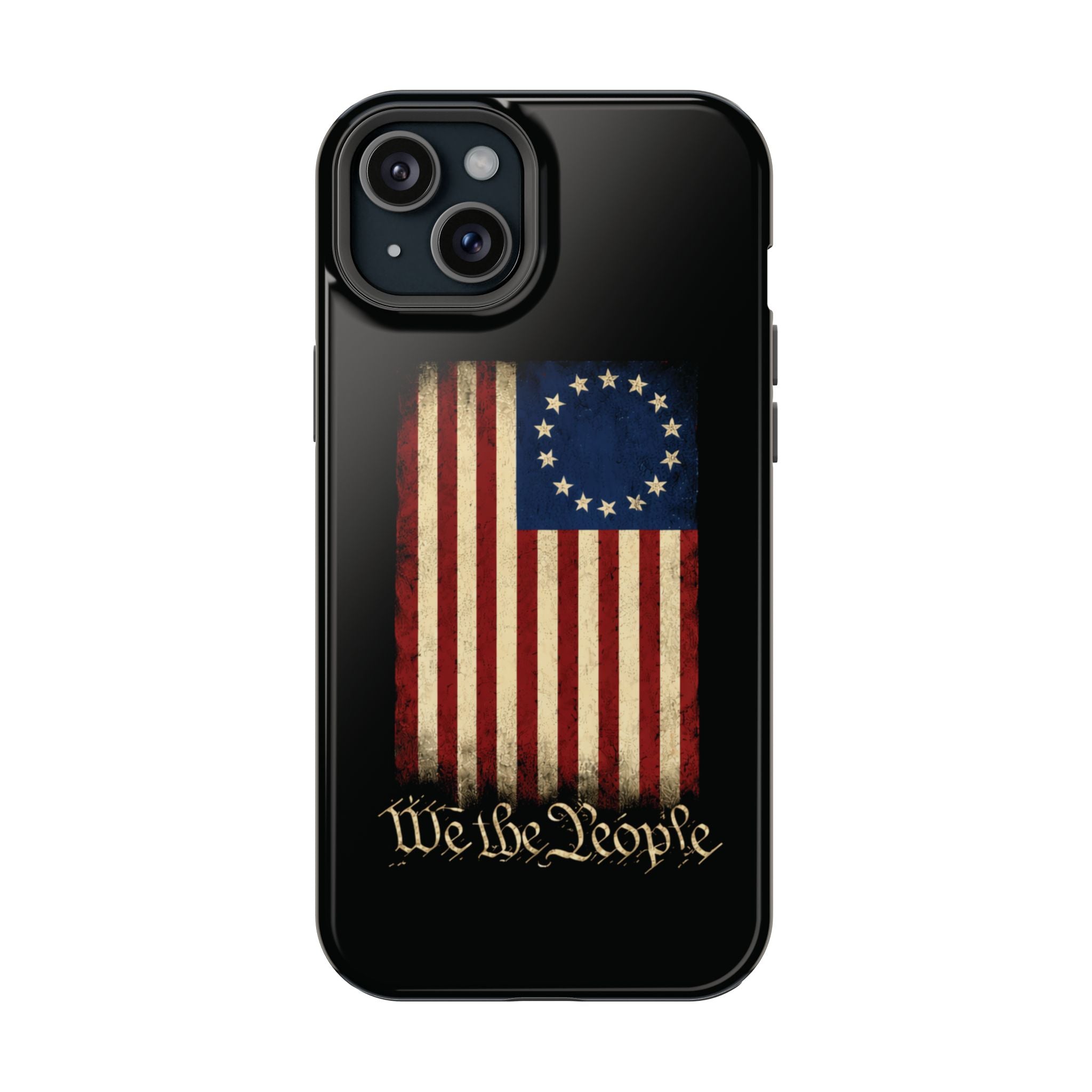 Phone Case — Vintage Betsy Ross Flag "We the People" Magnetic Impact-Resistant Case