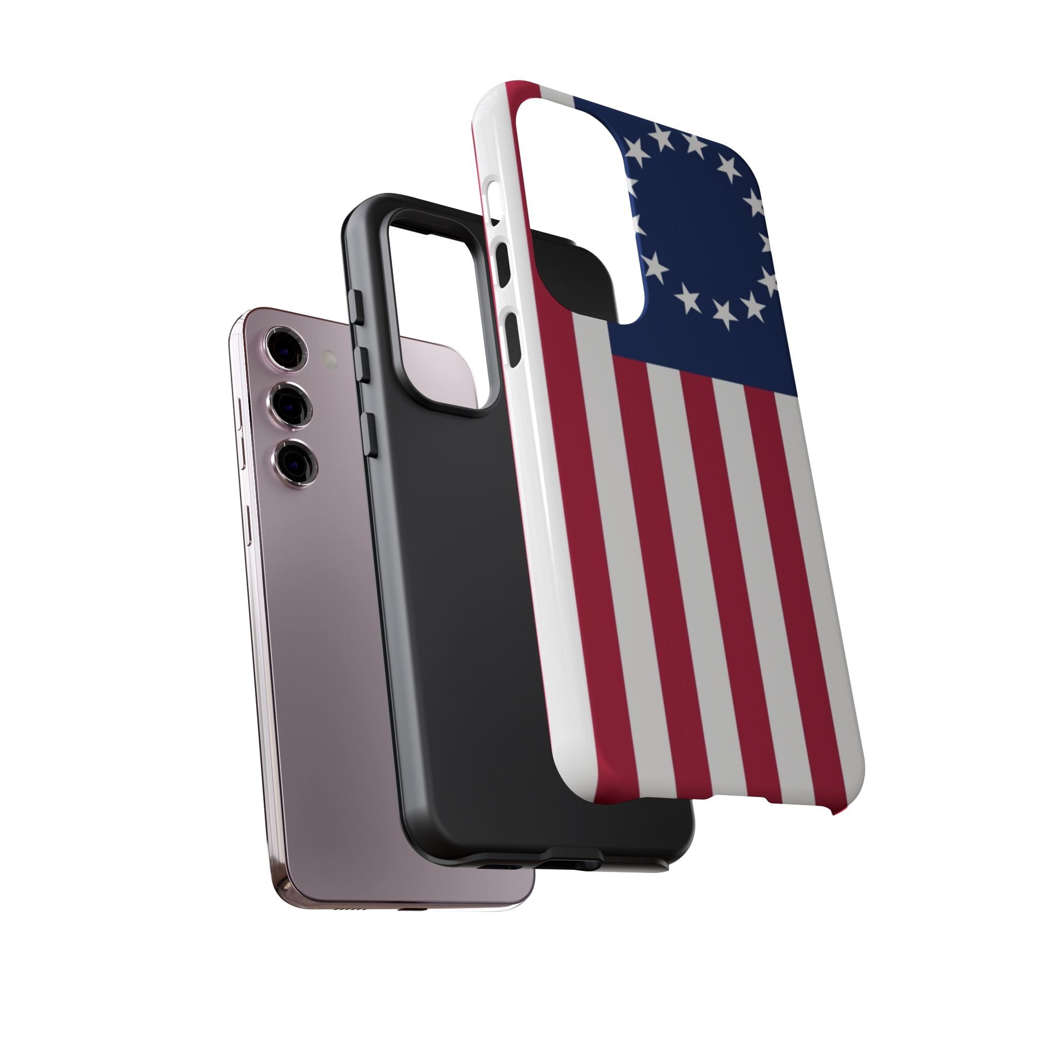 Betsy Ross Flag Tough Phone Case — Patriotic 13-Star American Protective Cover