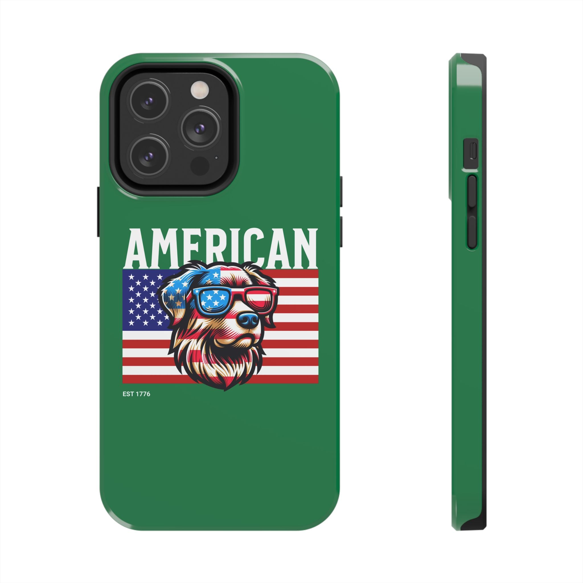American Dog Flag Tough Phone Case — Patriotic USA Phone Case
