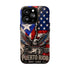 Puerto Rico Eagle Tough Magnetic Phone Case — Patriotic USA & PR Flag Design