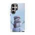 Winter Snowman Phone Case  Fits Samsuns s10-25 & Google Pixel