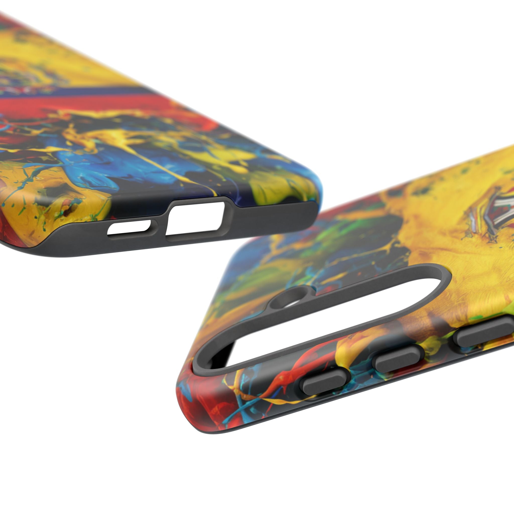 Phone Case, Ecuadorian Flag Paint Splash Design For Samsung And Google Pixel
