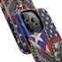 Puerto Rico Eagle Tough Magnetic Phone Case — Patriotic USA & PR Flag Design