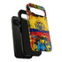 Phone Case, Ecuadorian Flag Paint Splash Design For Samsung And Google Pixel