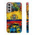 Phone Case, Ecuadorian Flag Paint Splash Design For Samsung And Google Pixel