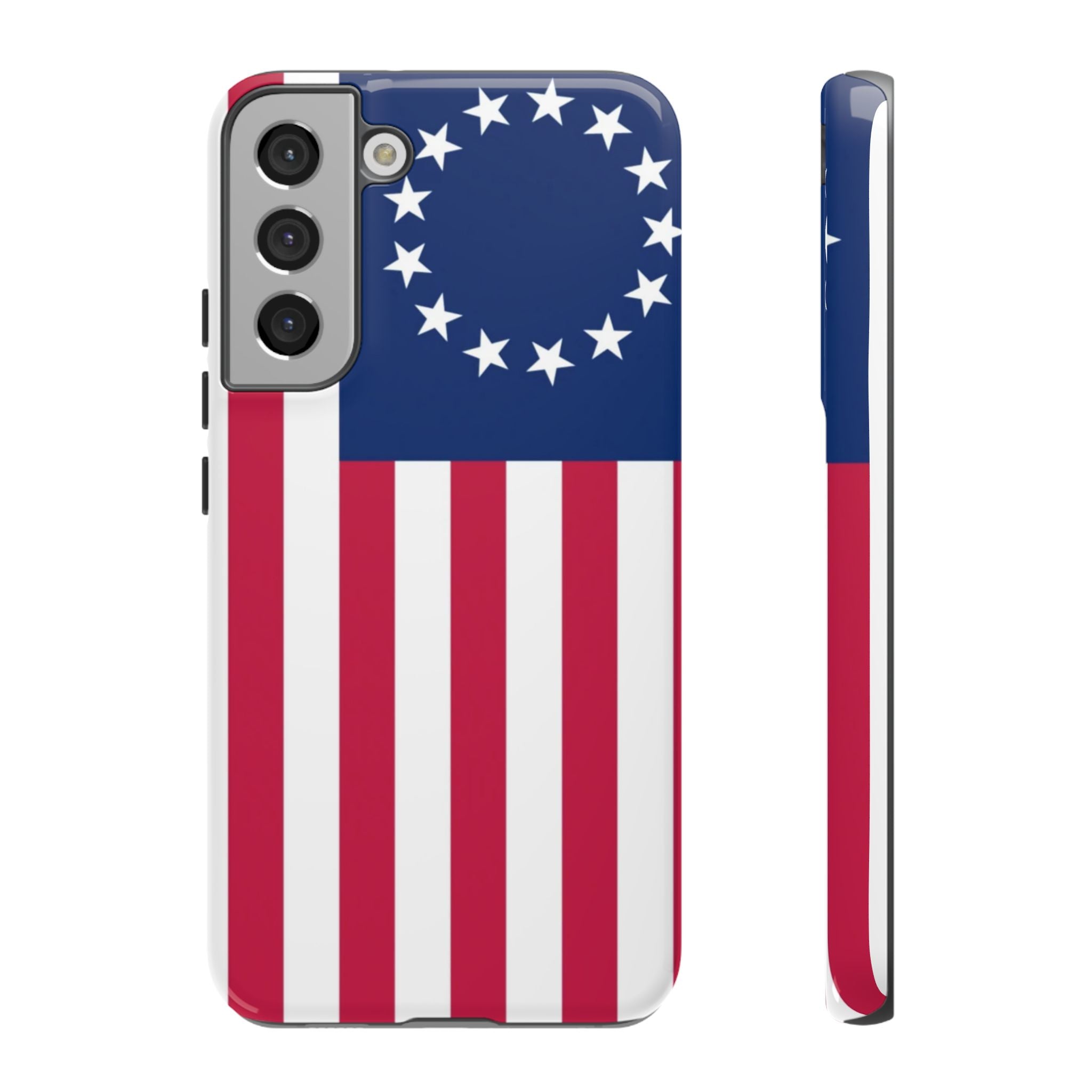 Betsy Ross Flag Tough Phone Case — Patriotic 13-Star American Protective Cover
