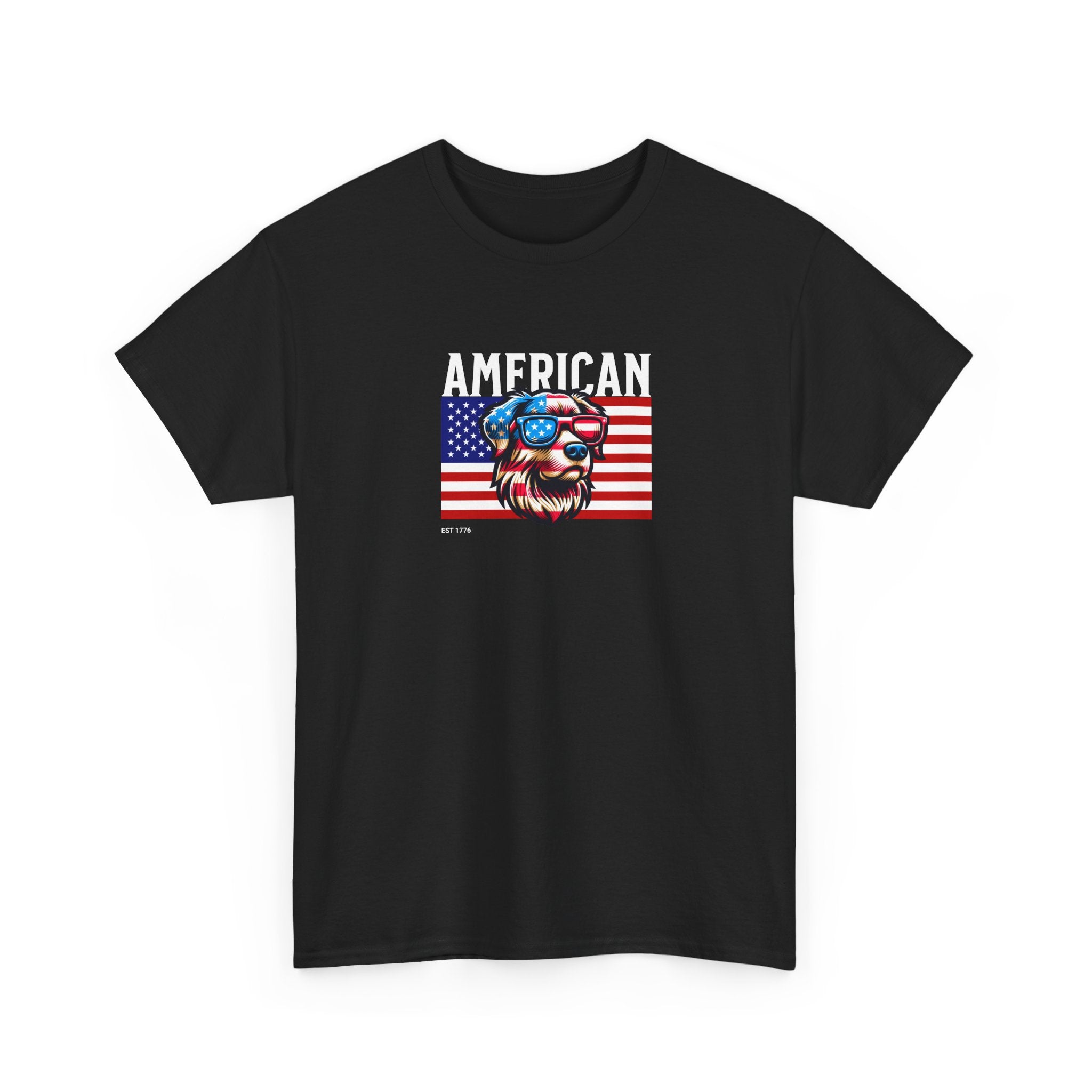 American Flag Dog 250th Anniversary T-Shirt