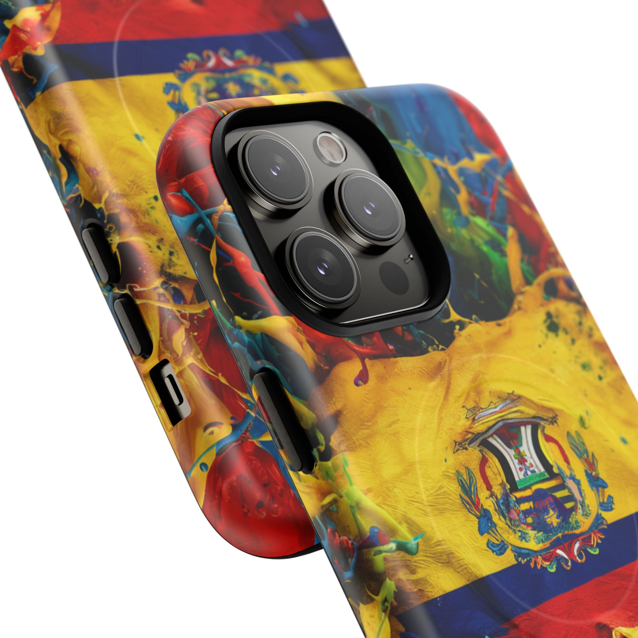 Paint Splash Phone Case, Ecuadorian design fits Iphone 14-16