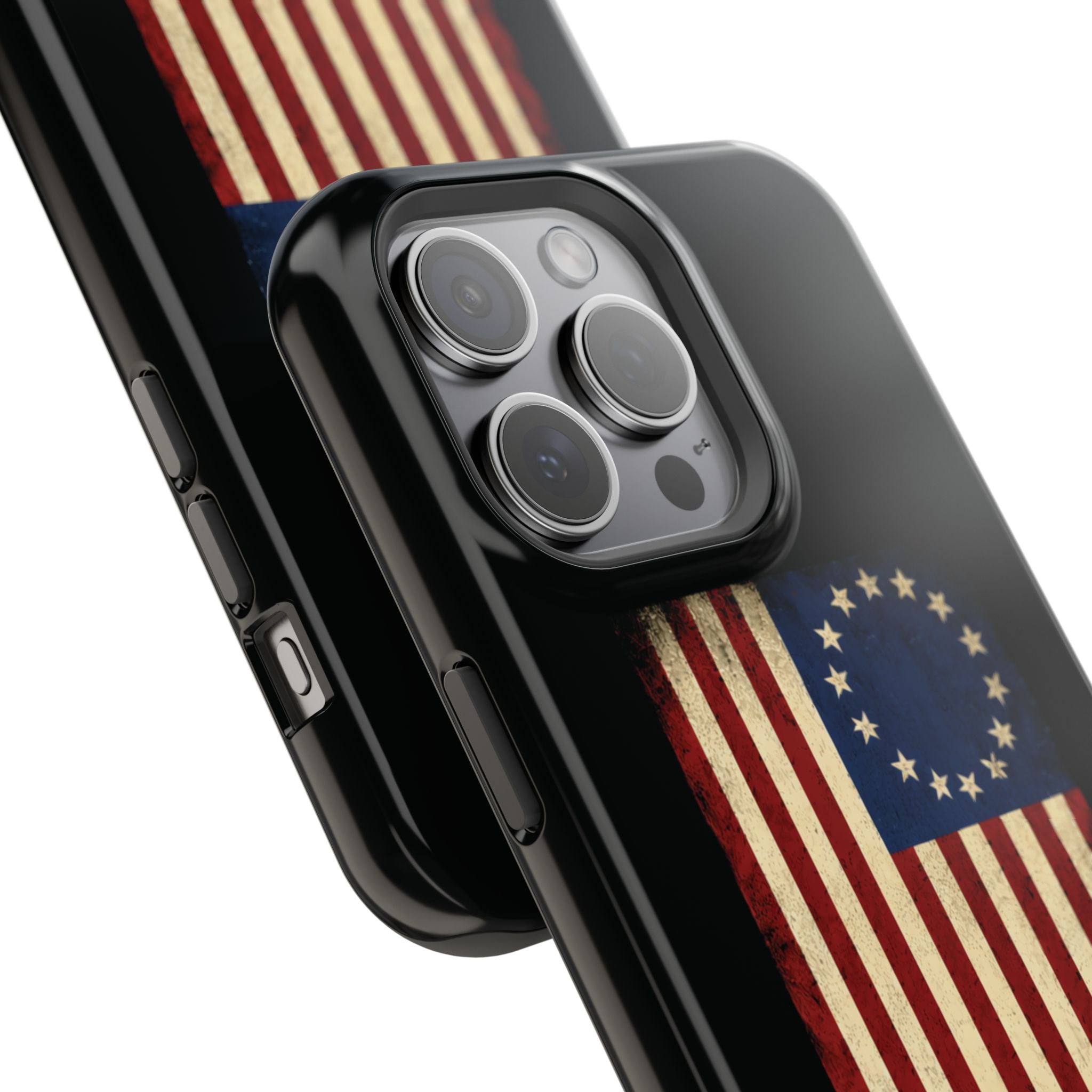 Phone Case — Vintage Betsy Ross Flag "We the People" Magnetic Impact-Resistant Case