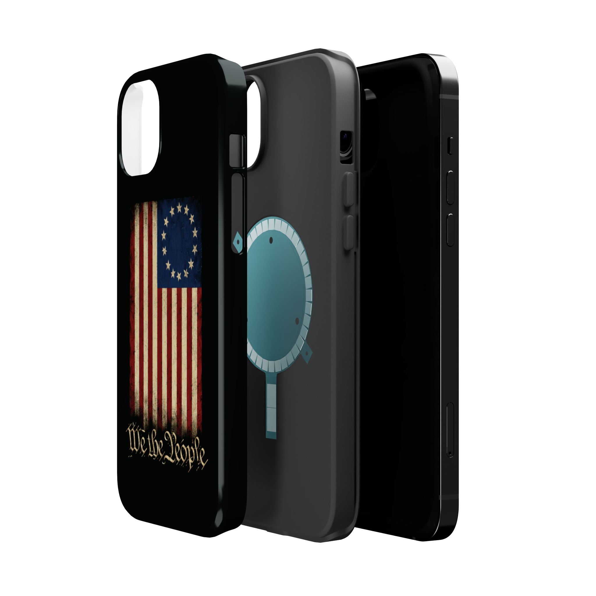 Phone Case — Vintage Betsy Ross Flag "We the People" Magnetic Impact-Resistant Case