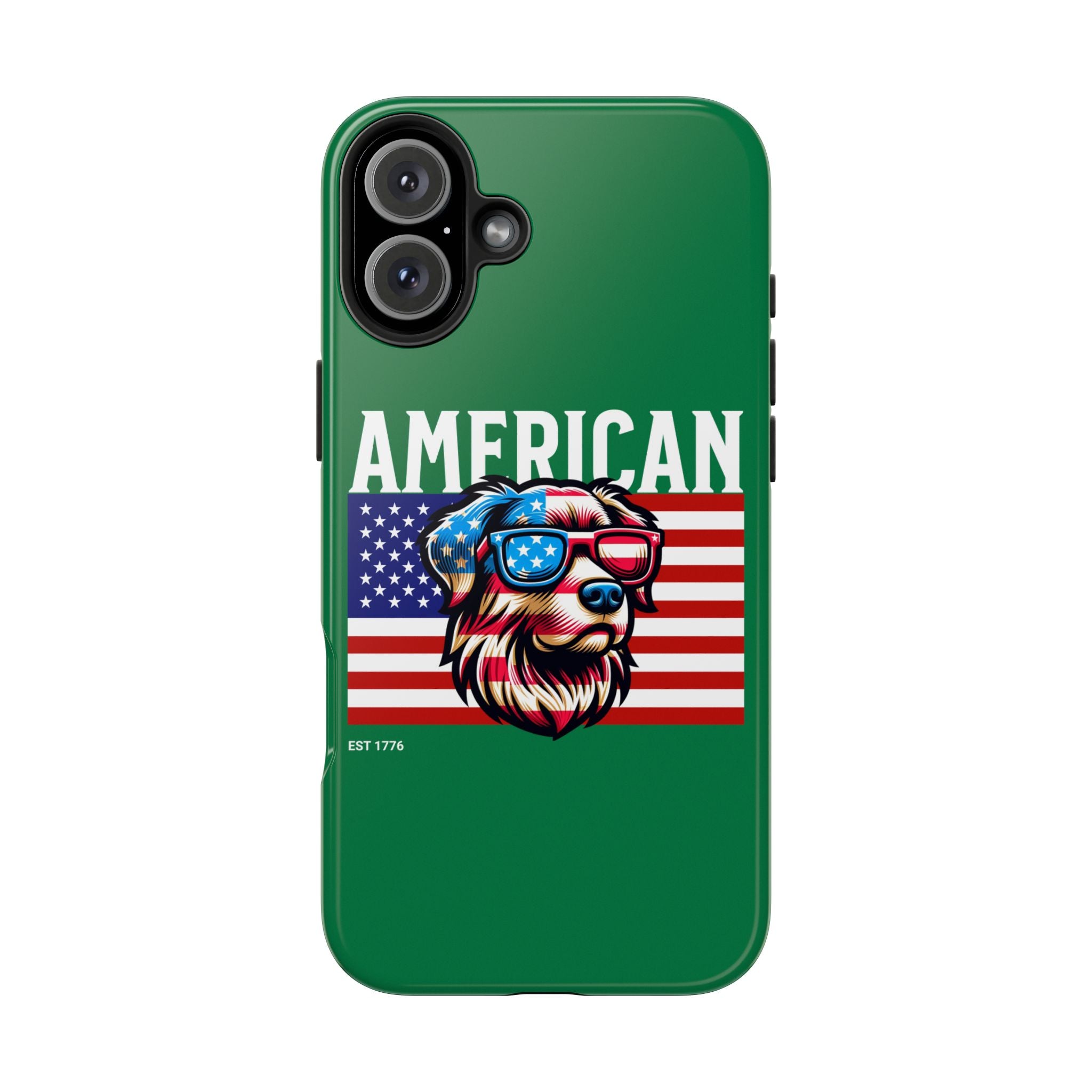 American Dog Flag Tough Phone Case — Patriotic USA Phone Case