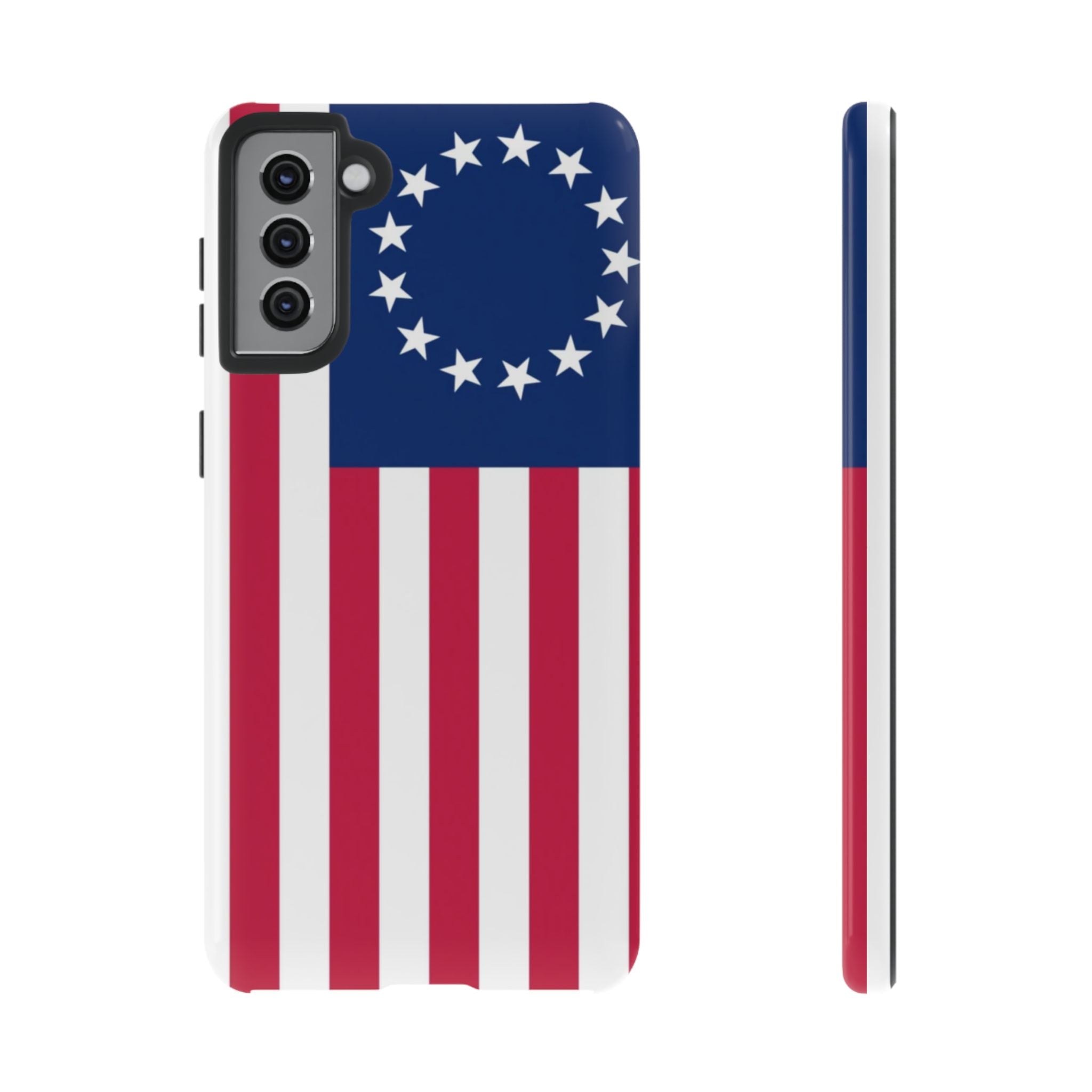 Betsy Ross Flag Tough Phone Case — Patriotic 13-Star American Protective Cover