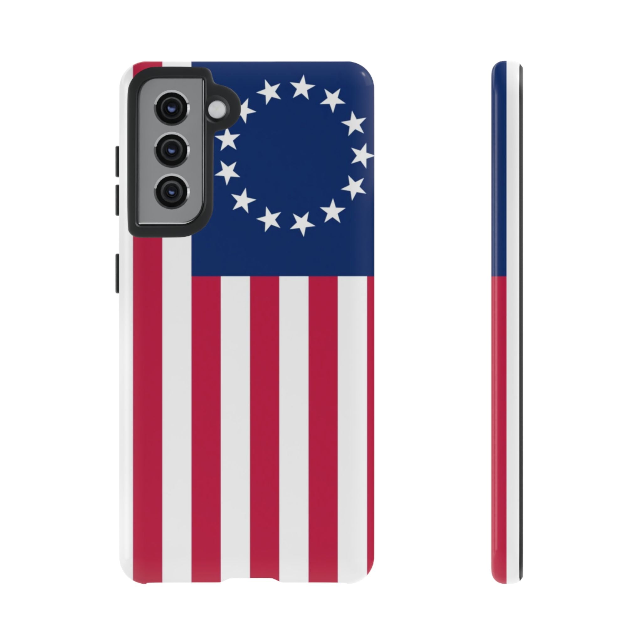 Betsy Ross Flag Tough Phone Case — Patriotic 13-Star American Protective Cover