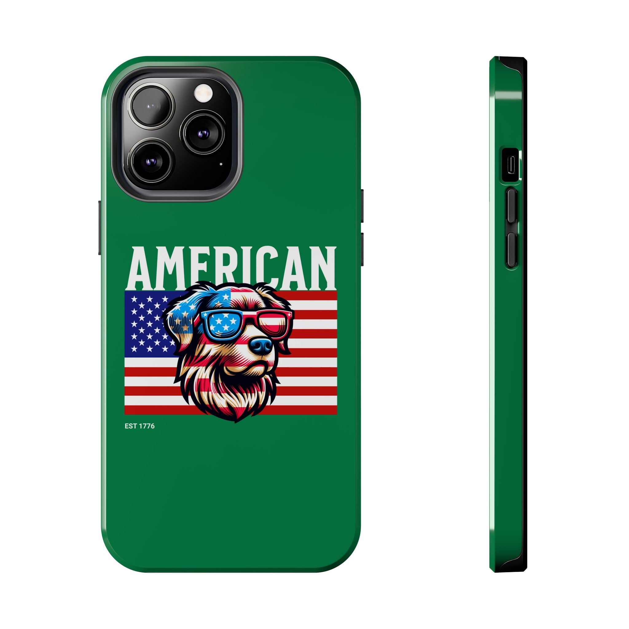 American Dog Flag Tough Phone Case — Patriotic USA Phone Case