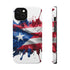 Puerto Rican Flag Paint Splash Design 17-13 - Magnetic Compatible
