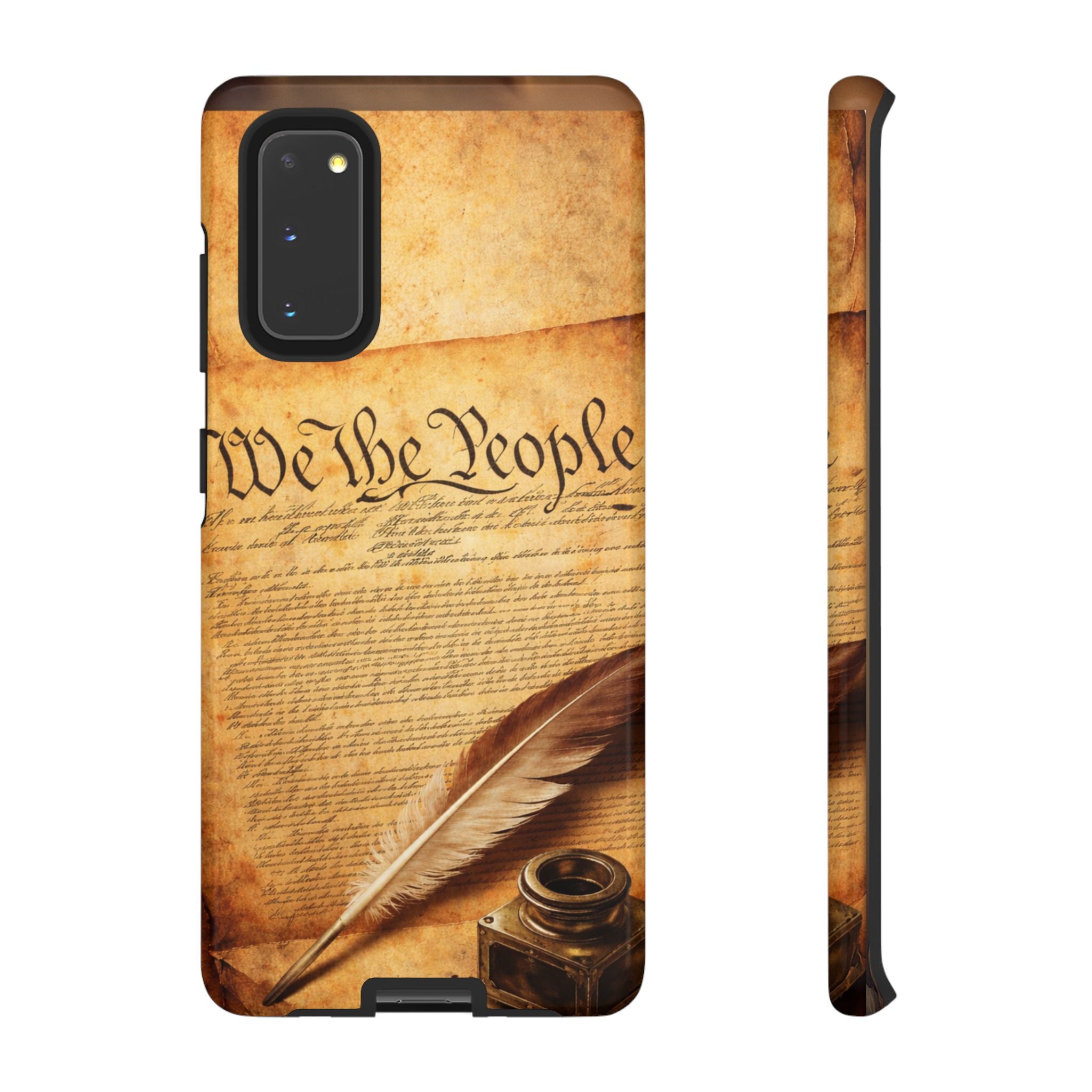 Phone Case — "We the People" Constitution Design with Quill & Ink (Patriotic)