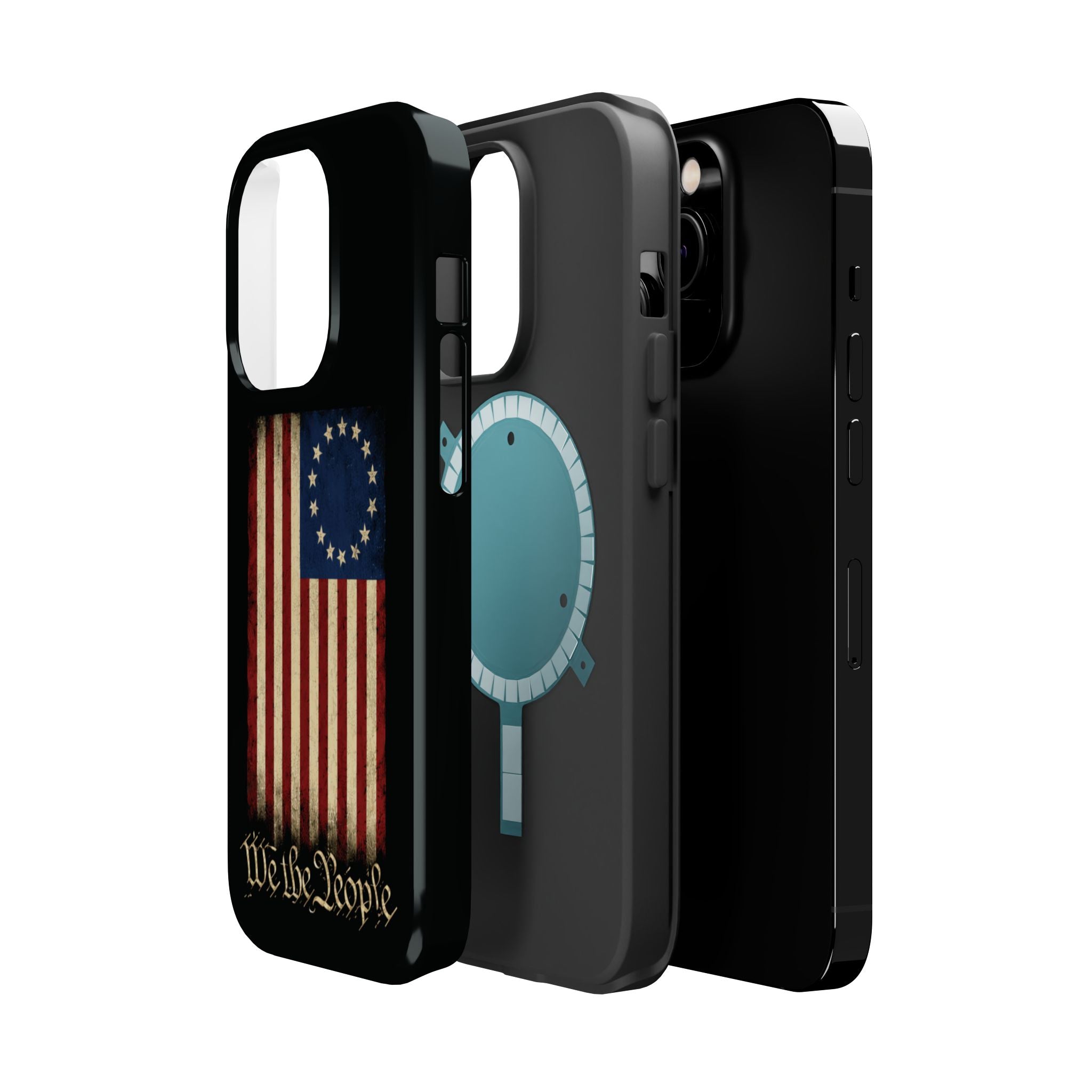 Phone Case — Vintage Betsy Ross Flag "We the People" Magnetic Impact-Resistant Case