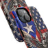 Puerto Rico Eagle Tough Magnetic Phone Case — Patriotic USA & PR Flag Design