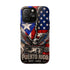 Puerto Rico Eagle Tough Magnetic Phone Case — Patriotic USA & PR Flag Design