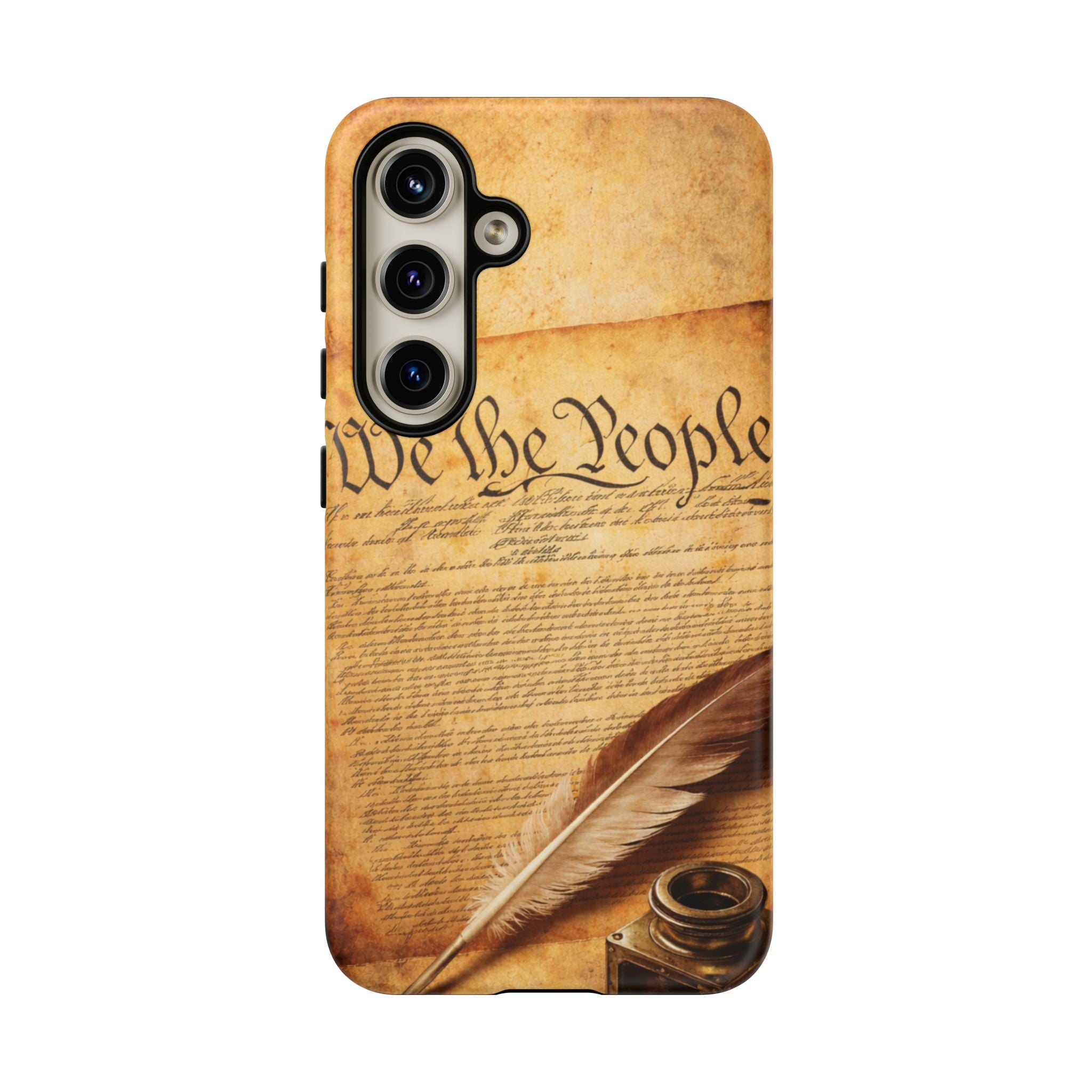 Phone Case — "We the People" Constitution Design with Quill & Ink (Patriotic)