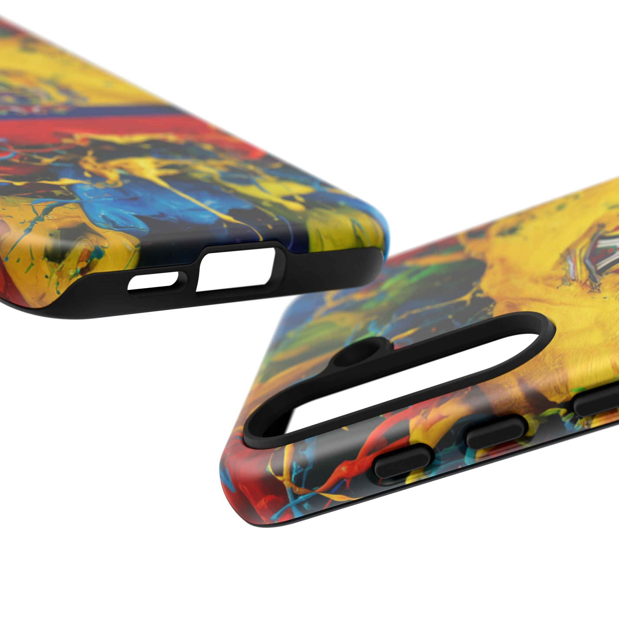 Phone Case, Ecuadorian Flag Paint Splash Design For Samsung And Google Pixel