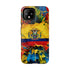 Phone Case, Ecuadorian Flag Paint Splash Design For Samsung And Google Pixel