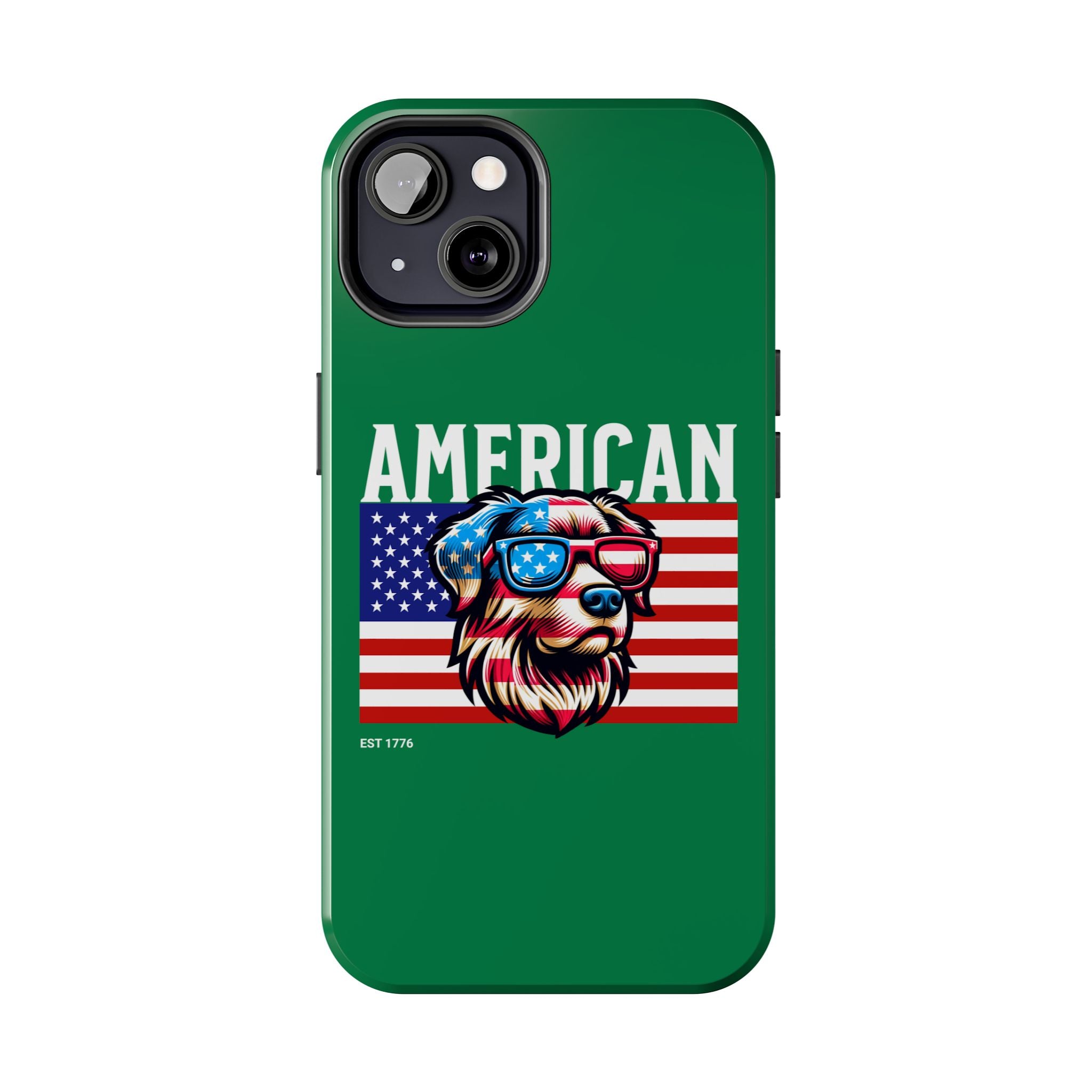 American Dog Flag Tough Phone Case — Patriotic USA Phone Case