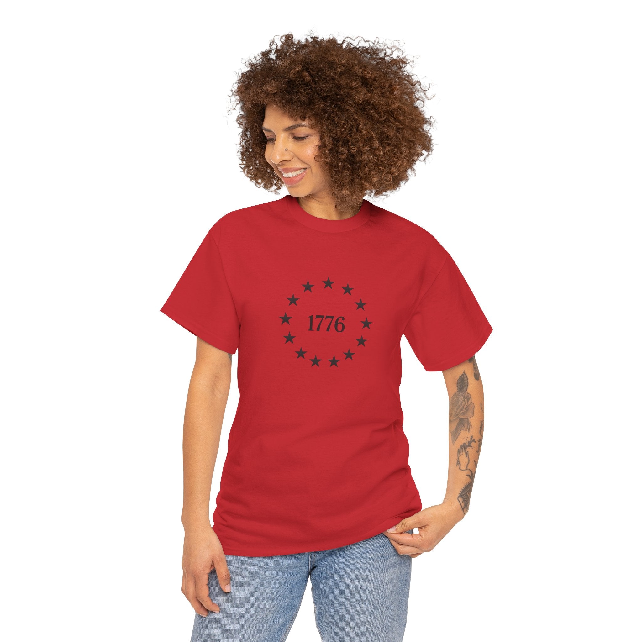1776 Betsy Ross Flag Circle T‑Shirt — America's 250th Anniversary