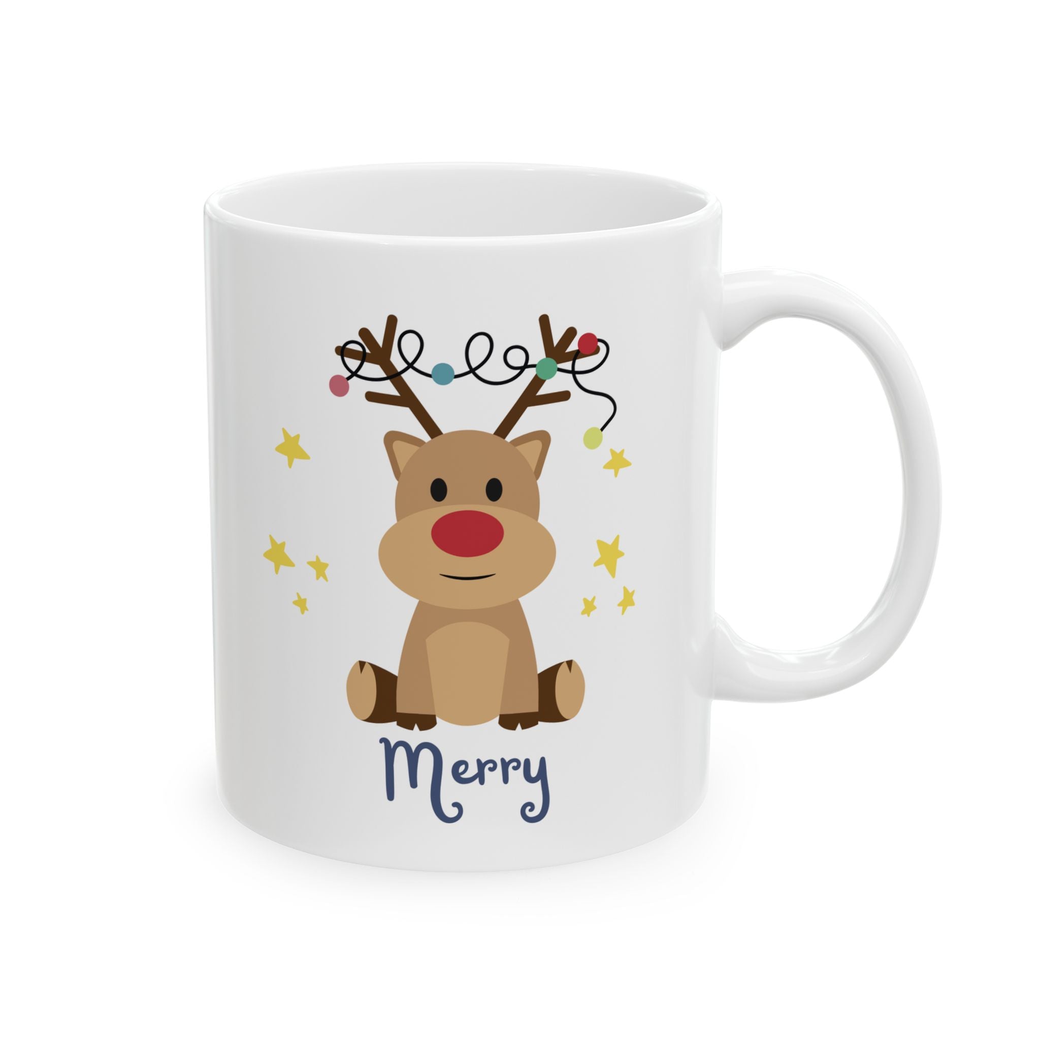 Holiday Reindeer coffee mug