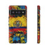 Phone Case, Ecuadorian Flag Paint Splash Design For Samsung And Google Pixel
