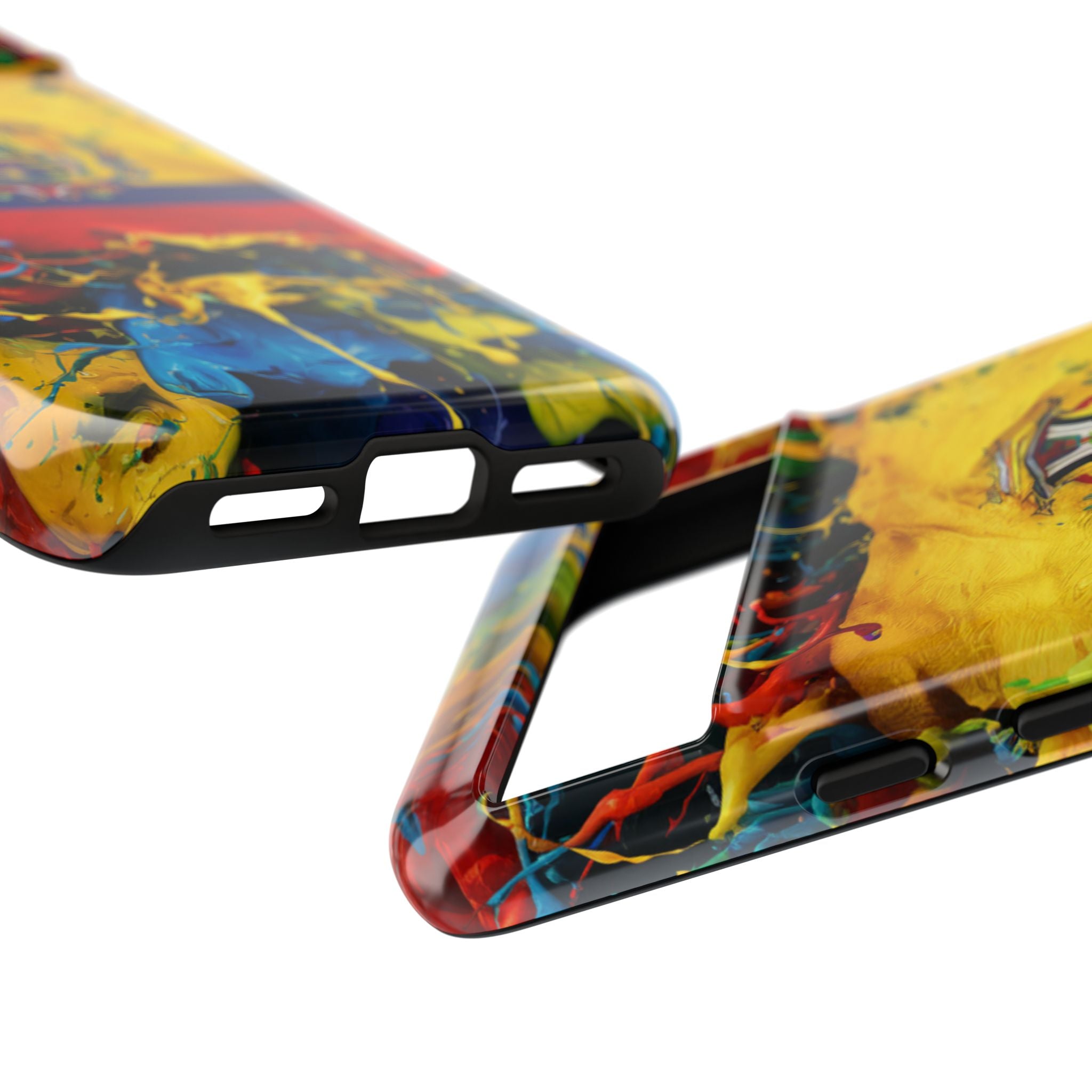 Phone Case, Ecuadorian Flag Paint Splash Design For Samsung And Google Pixel