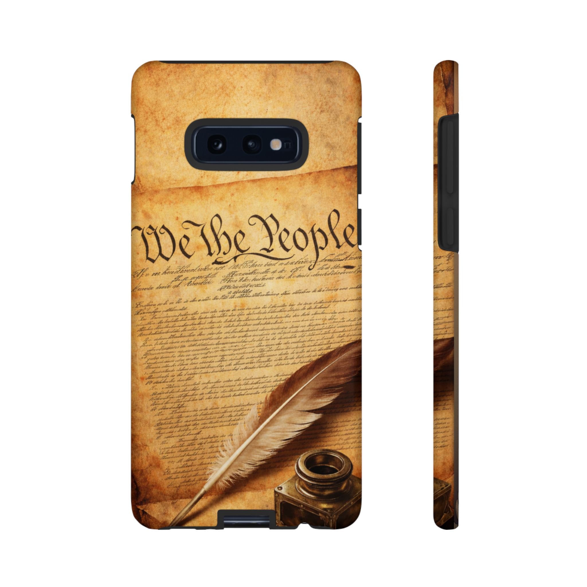 Phone Case — "We the People" Constitution Design with Quill & Ink (Patriotic)
