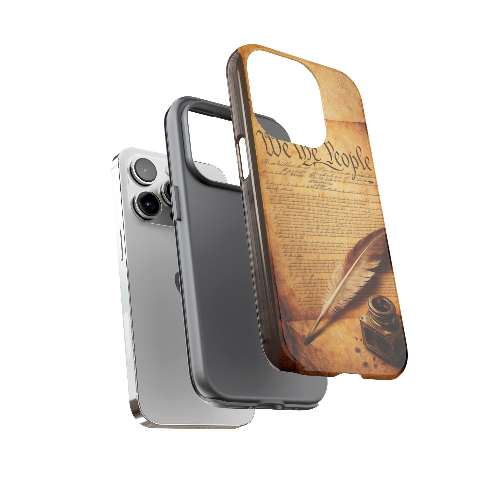 Patriotic "We The People" Phone Case — Vintage Constitution Design