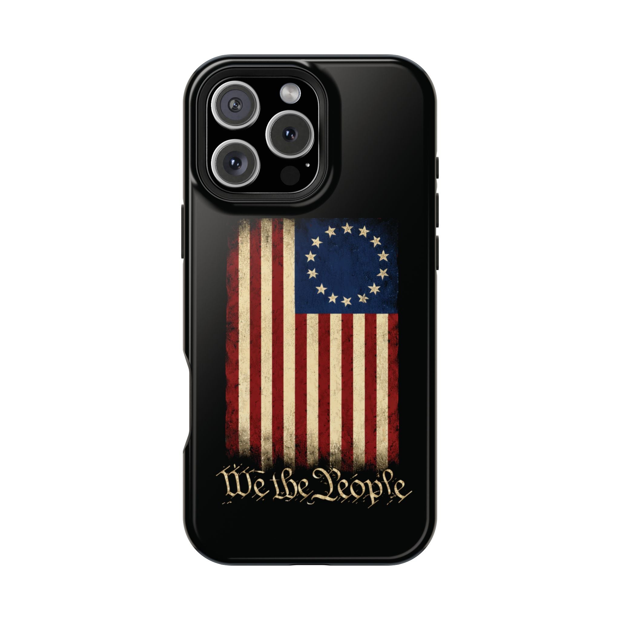 Phone Case — Vintage Betsy Ross Flag "We the People" Magnetic Impact-Resistant Case