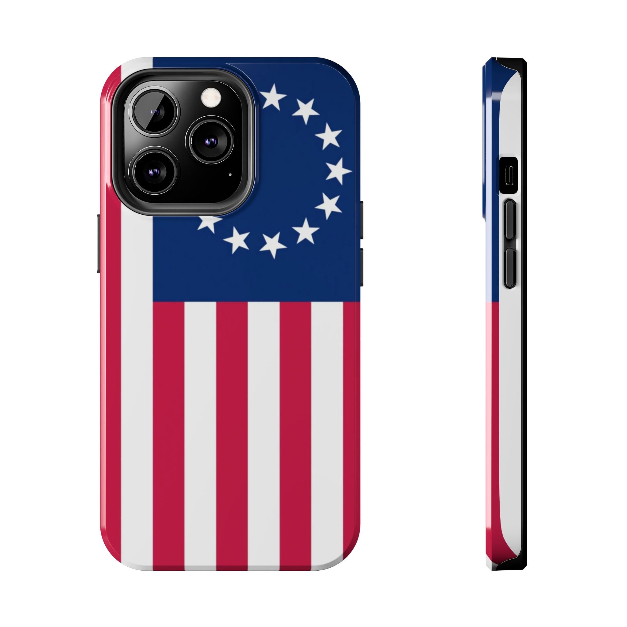 Betsy Ross Flag Tough Phone Case — Vintage 13-Star American Patriotic Cover